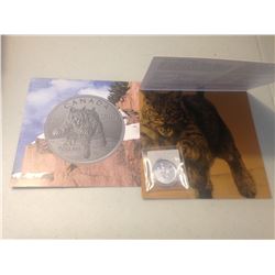 2014 - $20 Fine Silver Coin - Bobcat