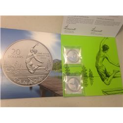 2 X 2014 - $20 Fine Silver Coin  - Summertime