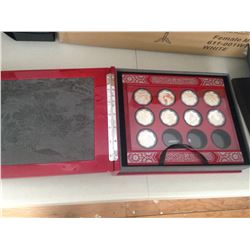 2010 - Lunar Lotus Collector Case and Coins