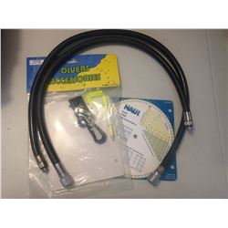 Scuba Diver Accessories and High Pressure Hoses