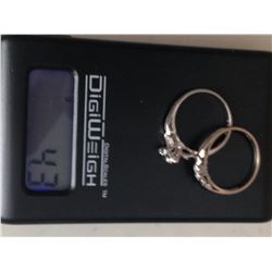 13K White Gold Ring for Scrap 4.3 Grams