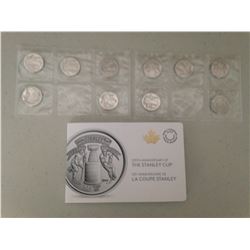 2017 - The 125th Anniversary of the Stanley Cup - 25 cent Circulation Coin - 10 Coins Pack