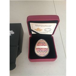 2018 - $20 Fine Silver Coin - Golden Spring Pysanka