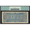 Image 2 : 1864 $50 Confederate States of American Note PCGS 55PPQ