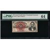 Image 1 : 50 Cent Fourth Issue Lincoln Fractional Note No Serial Number PMG 64