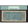 Image 2 : 1864 $50 Confederate States of America Note PCGS 50