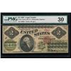 Image 1 : 1862 $2 Legal Tender Note PMG 30