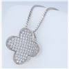 Image 2 : Sterling Silver Cubic Zirconia Pendant with Chain