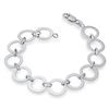 Image 1 : Sterling Silver Circle Link Bracelet