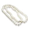 Image 1 : White Shell Bead Hand Knotted Pearl Necklace