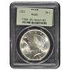 Image 1 : 1923 $1 Peace Silver Dollar Coin NGC MS65