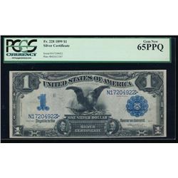 1899 $1 Black Eagle Silver Certificate PCGS 65PPQ