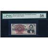 Image 1 : 50 Cent Fourth Issue Lincoln Fractional Note PMG 58