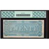 Image 2 : 1864 $20 Confederate States of America Note PCGS 64PPQ