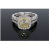 Image 1 : 18KT Two Tone Gold 1.19ctw Diamond Ring