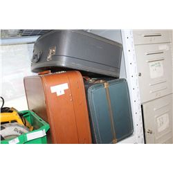 THREE VINTAGE SUITCASES