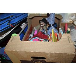 BOX OF TOYS AND CLOWNS