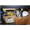 Image 1 : TWO BOXES OF TOOLS AND SHOP SUPPLIES