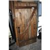 Image 1 : SOLID WOOD BARN DOOR WITH HARDWARE