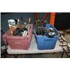 Image 1 : 2 TOTES OF PAINTBALL GUN VACCUM AND ESTATE GOODS
