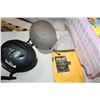 Image 3 : TOTE OF BIKE HELMETS COLLAPSIBLE TRAFFIC CONE AND ESTATE GOODS