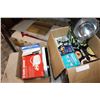 Image 1 : 2 BOXES OF KITCHEN APPLIANCES WAFFLE MAKER KETTLES AND BATHROOM SCALES