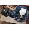 Image 2 : TOTE OF ELECTRONICS AND HEATER