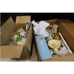 2 BOXES ASSORTED DECORATIVE HOUSEWARES