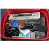Image 1 : BOX OF ELECTRONICS AND VINTAGE CAMERAS