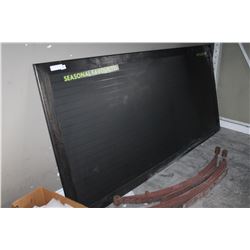 4FT BY 8FT SIGNBOARD AND LETTERS