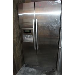 2 DOOR STAINLESS KITCHEN AID FRIDGE WITH WATER AND ICE