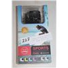 Image 1 : NEW SPORTS ACTION CAMERA, 1080P, WATERPROOF TO 30M, WITH ACCESSORIES AND MOUNTS RETAIL $149