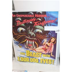 BEAST WITH 1000000 EYES TIN SIGN