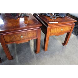 PAIR OF ONE DRAWER CRAFTLINE ENDTABLES