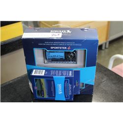 NEW OVERSTOCK SIRIUS SATELLITE RADIO SPORTSTER 4 ALL IN ONE RADIO AND VEHICLE KIT AND FM DIRECT ADAP