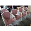 Image 1 : FIVE WHITE DINING CHAIRS