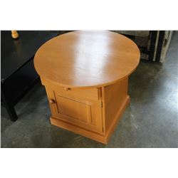 ROUND ONE DRAWER ENDTABLE