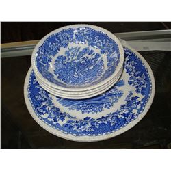 WODDS BURSLEM SEAFORTH CHINA PLATES AND BOWLS
