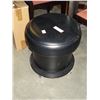 Image 1 : GILBERT AND RYAN LEATHER ROLLING STORAGE OTTOMAN