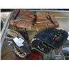 Image 1 : LOT OF FOUR VINTAGE BALL GLOVES