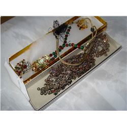 TWO TRAYS EASTERN JEWELLRY