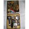 Image 1 : TRAY OF PINS AND FOUR MENS WATCHES