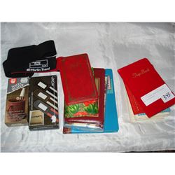 LOT OF ESTATE VACATION DIARIES AND ACCESSORIES