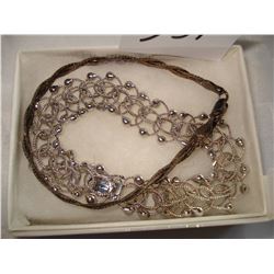 TWO STERLING BRACELETS