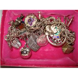 STERLING BRACELET WITH STERLING CHARMS