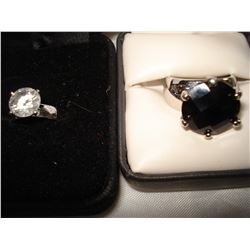 TWO LADIES DINNER RINGS