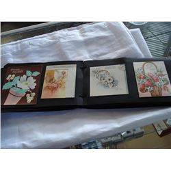 SCRAP BOOK OF EARLY GREETING CARDS