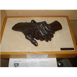 BRONZE LIMITED EDITION CAST THE COMFORTING HAND BY UMBERTO CALLEGARINI 1991