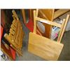 Image 1 : VINTAGE FOLDING KIDS ROCKING CHAIR AND FOLDING TV TRAY