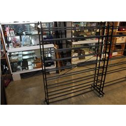 LARGE BLACK SHOE RACK